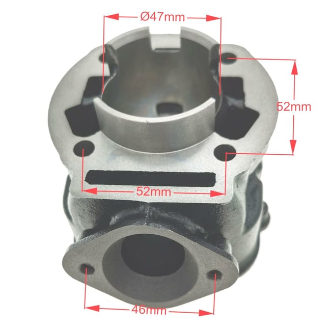 Set motor / kit cilindru + chiulasa scuter Aprilia RS 50 2006, Derbi Senda, Gilera SMT 2T, 47 mm, racire pe aer