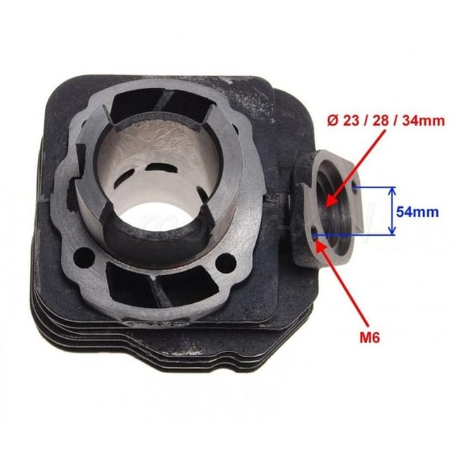 Set motor / kit cilindru scuter Honda Dio, Daelim, Kymco, SYM 50cc 2T, 39mm