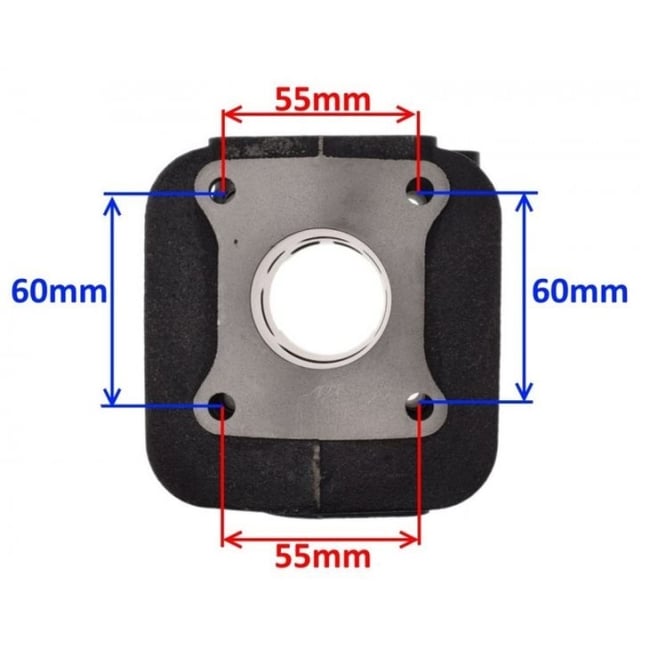 Set motor / kit cilindru scuter Kymco Calypso, SYM Jet 50cc 2T, 39 mm, racire pe aer