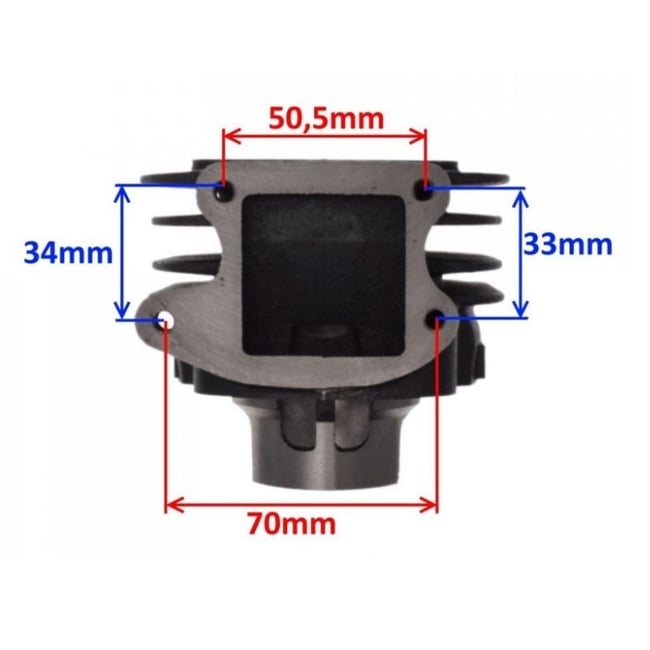 Set motor / kit cilindru scuter Kymco Calypso, SYM Jet 50cc 2T, 39 mm, racire pe aer