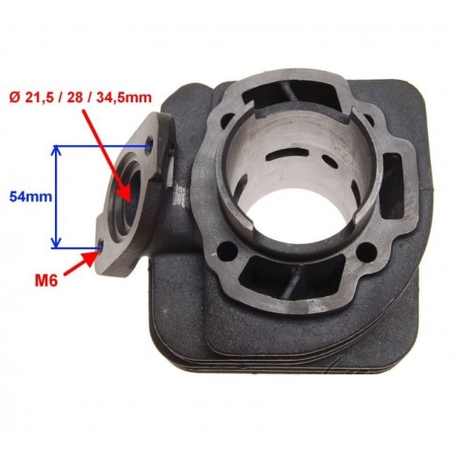 Set motor / kit cilindru scuter Honda Lead 90cc 2T, 48 mm, racire pe aer