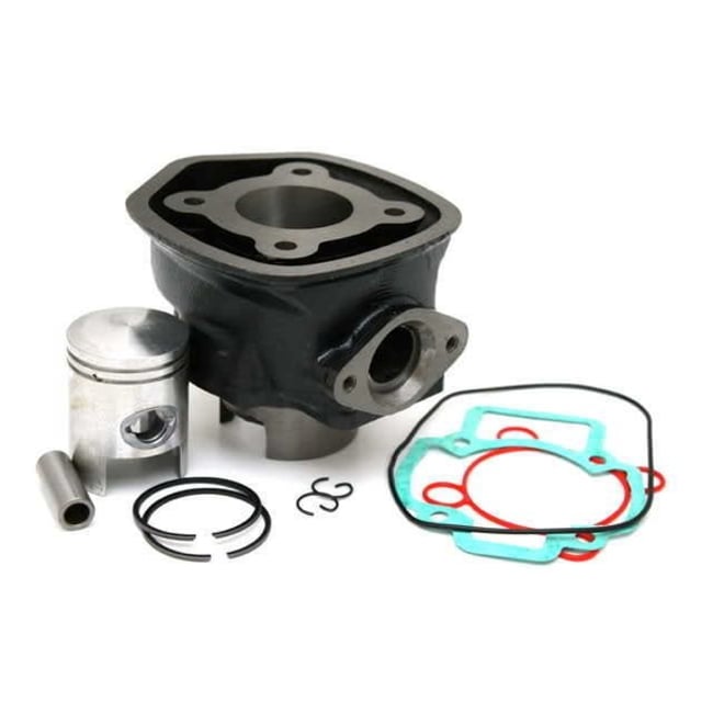 Set motor / kit cilindru scuter Piaggio NRG MC3 50cc 2T, 40mm, racire apa, (5 colturi)