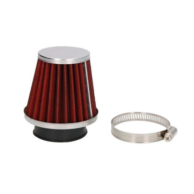 Filtru aer sport tip tuning, diametru 44 mm, rosu