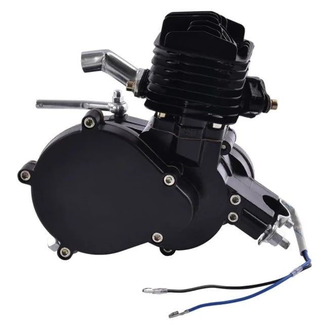 Kit motor bicicleta complet 80cc, 2 timpi, negru