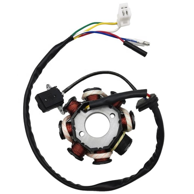 Magnetou / stator aprindere scuter GY6 50cc-80cc, 8 bobine, 5 fire