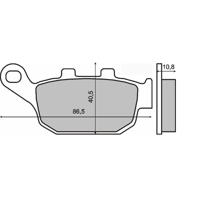 Set placute frana Honda Fes Pantheon 125-150 - Foresight 250 - CB - CBR - XL Transalp - Dominator - Africa Twin 400-650cc (RMS)