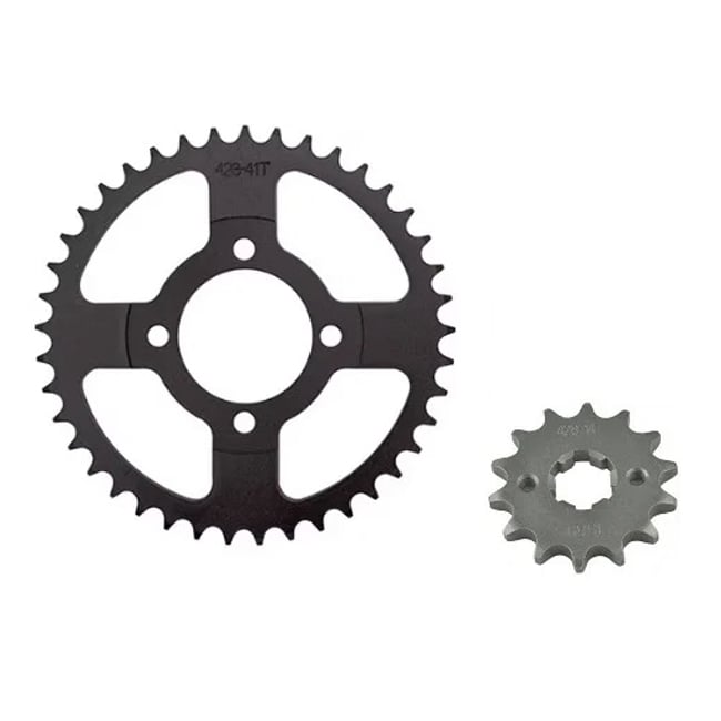 Kit pinioane Moped / ATV 110cc 428 (fara lant)