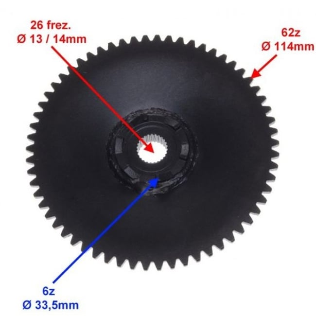 Fulie zimtata racire variator Honda Dio 4T (Model 2)