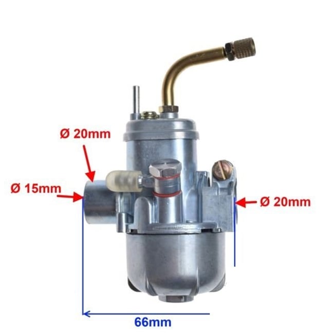 Carburator scuter moped Puch, Ktm, Sachs, Hercules 12mm