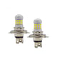 Becuri Auto LED H4 cu Două Faze Cu Lupă - 42 SMD 6000K - 10000LM - Putere 120W