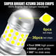 Becuri Auto LED H4 cu Două Faze Cu Lupă - 42 SMD 6000K - 10000LM - Putere 120W