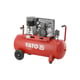 Compresor aer, cu ulei, Yato YT-23310, 2200 W, 100 litri, 10 bar, debit 360 L/min, 2 prize de aer