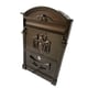 Cutie postala pentru interior / exterior, tabla otel, bronz antichizat , 26 x 9 x 41 cm