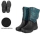 Cizme din pvc impermeabile, antiderapante, captuseala sintetica, turquoise, dama