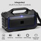 Boxa Portabila, 10W, Bluetooth V5.1, Usb, TF Card, FM, 1200mAh, RGB led, lanterna, negru