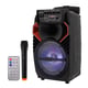 Boxa portabila, tip Troller, difuzor 8″, 2200 Mah, Usb, TF, Radio FM, microfon wireless si telecomanda