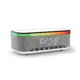Incarcator Rapid Wireless 15W, 6 in 1 cu Bluetooth, Boxa, Smart LED RGB, Ceas, Alarma, Gri, Miromoto®