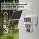 Camera De Supraveghere Dubla, Panou Solar 8W, 4G SIM Slot, 4+4 MP FULL HD, Smart ir, 355° + 90°, Impermeabil, Alarma, Tracking, Miromoto®