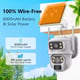 Camera De Supraveghere Dubla, Panou Solar 8W, 4G SIM Slot, 4+4 MP FULL HD, Smart ir, 355° + 90°, Impermeabil, Alarma, Tracking, Miromoto®