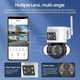 Camera de supraveghere, WIFI, 4+4MP 4K HD, 10X Zoom, IP 66, ALARMA, MICROFON, CONTROL APLICATIE