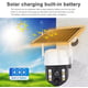 Camera de supraveghere 355° cu panou solar 7.5W, 4G SIM Slot, 1080P HD, alarma, vedere nocturna