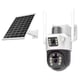 Camera de supraveghere video, panou solar, conexiune WIFI, 6MP, FULL Color Night, 355°, IP66, Zoom, Alarma, microfon, senzor miscare, Smart IR, Miromoto®