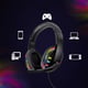 Casti Gaming profesionale cu lumini RGB, diametru 40mm, microfon, mufa USB, lungime fir 2 metri