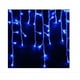 Instalatie de Craciun perdea tip turturi fir transparent 4 M X 0.6 M, 100 leduri, culoare albastra