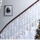 Instalatie de Craciun tip perdea ploaie premium 5 M X 1 M, 200 Leduri, pentru exterior si interior cu flash, interconectabila, Alb Rece