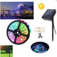 Banda led RGB, cu panou solar pentru exterior, lungime 5 metri
