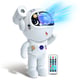 Lampa LED cu proiector galaxy astronaut sky alb, bluetooth, boxa, telecomanda, cap magnetic si design reglabil 360°