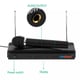 Kit Microfon Profesional fara Fir Andowl, Wireless Karaoke, Sistem statie sunet, negru
