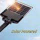 Lampa solara stradala cu panou solar si telecomanda, 30W, suport incorporat, 4 celulele led, rezistent la apa ip66, senzor de miscare si lumina