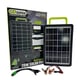 Panou solar 20W cu acumulator 2400mAh, GD-120S, portabil, ABS, cu cabluri de incarcare device-uri, 37x38 cm, negru