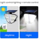Lampa solara LED cu senzor de miscare si telecomanda,160 x LED, 400 lm, IP 65, 3 surse de iluminare