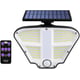 Lampa solara LED cu senzor de miscare si telecomanda,160 x LED, 400 lm, IP 65, 3 surse de iluminare
