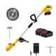 Motocoasa electrica ( trimmer ) cu acumulator, Ural Export GCJ-B1, 24V, 1600 W, 4800 RPM, 2 lame pentru taiere, telescopica