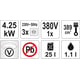 Generator de curent electric, monofazicei trifazic, pe benzina, Yato YT-85460, 4 Timpi, 4.25 kW