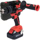 Masina de gaurit / insurubat, cu percutie, Yato YT-82790, cu 1 acumulator, 18 V, 3 Ah, Li-Ion, 75 Nm, motor fara perii, led iluminare, valiza plastic