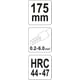 Cleste pentru sertizat, Yato YT-2305, 0.2-6.0 mm2, 175 mm