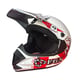 Casca cross Atv, Enduro FGN, culoare alb/rosu, marimea XL (61-62)