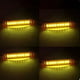 Set 4 lampi laterale gabarit LED, remorca / platforma / camper, tensiune 12V-24V, lumina portocalie