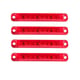 Set 4 lampi laterale gabarit LED, remorca / platforma / camper, tensiune 12V-24V, lumina rosie