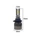 SET 2 BECURI LED AUTO, H11, CU VENTILATOR DE RACIRE, 48 LED-URI, 80W, 7500LM, 6000K, ALB