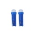 Set 2 becuri auto, t5, led, 12V, 2w, pentru bord, butoane, clima, albastru