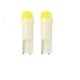 Set 2 becuri auto, t5, led, 12V, 2w, pentru bord, butoane, clima, alb