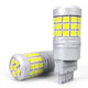 Set 2 becuri auto, led t20 cu lupa, 120w, 10000lm, 6000k, 12v, 42 smd, 2 faze, alb