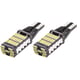Set 2x Becuri Auto, Led T15, W16W, 1200lm, 6000k, 12v, 45 smd, alb
