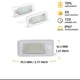 Set 2 lampi numar LED pentru audi a3, s3, a4 b7, s4 b7, rs4 b7, a6 c6, s6 c6, rs6 c6, a8, q7