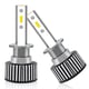 Set 2 Becuri Auto Led H1, 80W, Plug&Play, ventilator, 10000lm, 6000K, 9-32v
